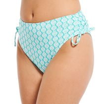 Summer Flirtt Women's High Waist High Leg Side Tie Bikini Swim Bottom Swimwear