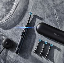 oral b io gentle care replacement brush heads black