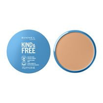 Rimmel Kind & Free Pressed Powder™ - Lightweight and Talc-Free Powder Foundation, with Aloe Vera & Tapioca, 100% Vegan & Cruelty-Free, Vegan Pressed Powder