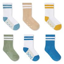 George Baby Boys' Sporty Crew Socks 6-Pack