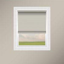 Off Cut Shades Chainless Solid Privacy Roller Shade-Fog
