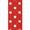 Red, variant on Offray 39mm Polka Dot Grosgrain Ribbon, Polka Dot
