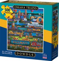 Casse-tête de Dowdle - Omaha Trains - 500 morceaux