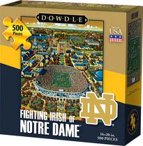 Casse-tête de Dowdle - Irlandais de combat de Notre Dame - 500 morceaux