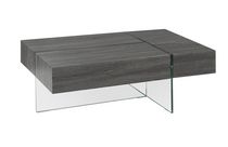 Coffee Table with 3 side storage, Grey