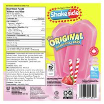 Popsicle Frozen Dairy Shakesicle Bars Walmart Canada
