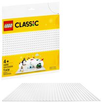 LEGO Classic Plaque de base blanche 11010 Plaque de construction pour enfants (1 pièce)