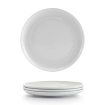 Safdie & Co. Vaisselle de Luxe en Porcelaine Ensemble de 4 Assiettes à Salade Superwhite