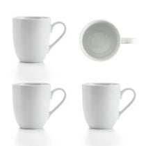 Safdie & Co. Vaisselle de Luxe en Porcelaine Ensemble de 4 Tasses 350ml Superwhite