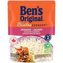 Riz au jasmin à saveur de noix de coco Bistro Express de marque Ben's Original, 240 g