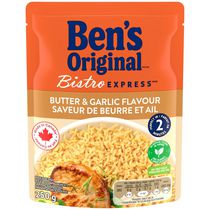 Riz à saveur de beurre et ail Bistro Express de marque Ben's Original, 250 g