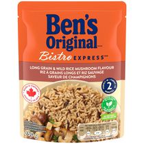 Riz à grains longs et riz sauvage à saveur de champignons Bistro Express de marque Ben's Original, 250 g