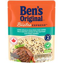 Riz à grains longs et riz sauvage aux fines herbes Bistro Express de marque Ben's Original, 250 g
