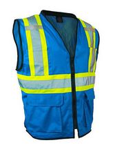 Forcefield Men's Safety Vest with Zipper Front
