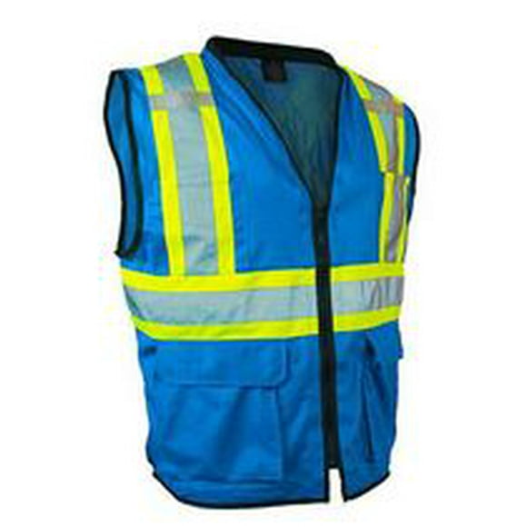 Forcefield Men's Safety Vest with Zipper Front