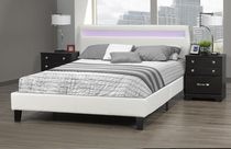 Dhara Double Platform Bed, White
