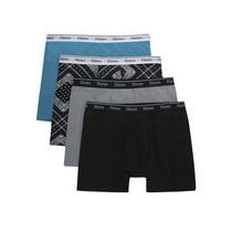 Hanes Originals Men's Boxer Briefs, Stretch, Modern Fit, Cool & Breathable, Pack of 4