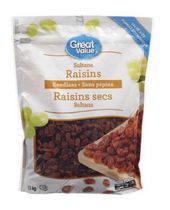 Raisins secs sultana Great Value sans pépins