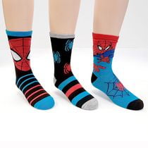 Spider Man Spiderman Boys' 3-Pack Crew Socks