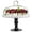 Black, variant on Footed Pedestal Cake Stand and Clear Dome 25 cm