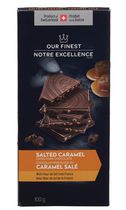 Chocolat noir suisse Notre Excellence au caramel salé