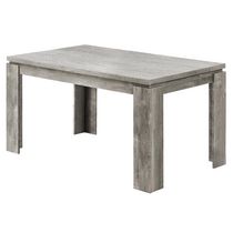 Monarch Specialties DINING TABLE - 36"X 60" / BROWN RECLAIMED WOOD-LOOK