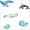 Whales, variant on Lulujo - Modern Collection - Baby Muslin Bamboo Swaddle Blanket, Nursing/Stroller Cover