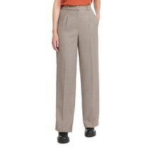 Mexx pantalon à jambes larges pied-de-poule pour femmes