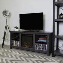 Manor Park Meuble de télévision style campagnard rustique avec foyer de 147,32 cm (58 po) - Plusieurs couleurs possible