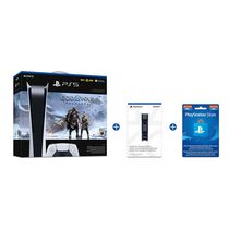 PlayStation®5 Digital Edition – God of War™ Ragnarök Bundle PLUS PlayStation®5 DualSense™ charging station and $50 PSN Card