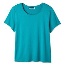 T-shirt à encolure dégagée Karen Scott Plus pour femmes