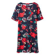Karen Scott Boat-Neck Robe imprimée pour femme