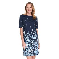 Karen Scott Women's Boat-Neck Printed Dress