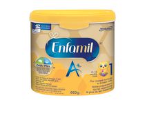 Enfamil A+, Baby Formula, Powder Tub, DHA (a type of Omega-3 fat) to help support brain development, Age 0-12 months, 663g