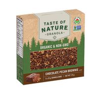 Taste of Nature Organic Chocolate Pecan Brownie Granola Bars