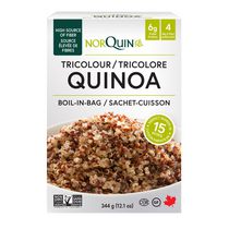 NorQuin Tri-Colour Quinoa Boil-in-Bag, 4-86g pouches