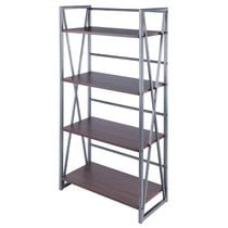 Isa 4-Tier Shelf Graphite and Walnut
