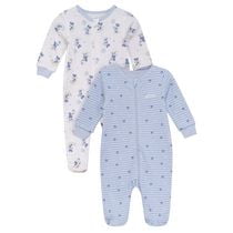 Disney Mickey Mouse ensemble 2mcx de dormeuses avec pieds en coton biologique pour garçons