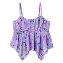 My Sister's Closet Girls' Hanky Hem Babydoll Cami