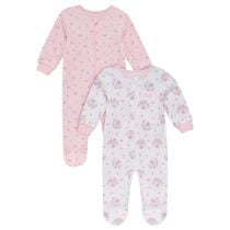 Disney Minnie Mouse ensemble 2mcx de dormeuses avec pieds en coton biologique pour filles.