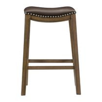 Topline Home Furnishings Pub Height Stool, Faux Leather