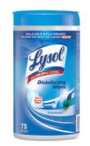 LYSOL® Disinfecting Wipes, Spring Waterfall, 75 Count