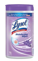 LYSOL® Disinfecting Wipes, Lavender, 75 Count