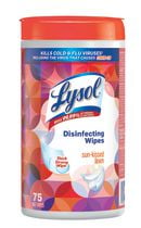LYSOL® Disinfecting Wipes, Sun Kissed Linen, 75 Count