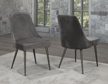 Luna Dining Chair, Set of 2, Grey