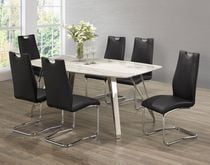 Meredith 7-Piece Dining Set, Black
