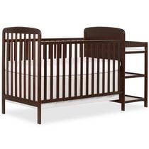 Dream On Me Anna 4 in 1 Full Size Crib and Changing Table Combo, Model #678, Two Storage Shelves