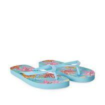 Time and Tru Women's Floral Flip Flops