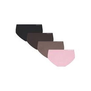 Reebok Girls’ Seamless Ribbed Hipster Underwear, 4-Pack