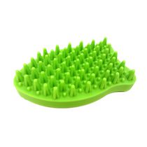 FFD Pet Groomie Silicone Brush For Cats Fish Lime Green
